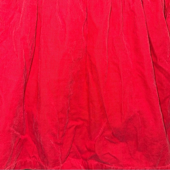 Mini Boden corduroy dress embroidered collar scalloped long sleeve toddler girl - Picture 5 of 7